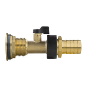 Water Butt Brass Kit 1" with Brass Valve + 19mm Barb and Drill Bit - Home & Garden > Lawn & Garden Tech Hose & Fittings