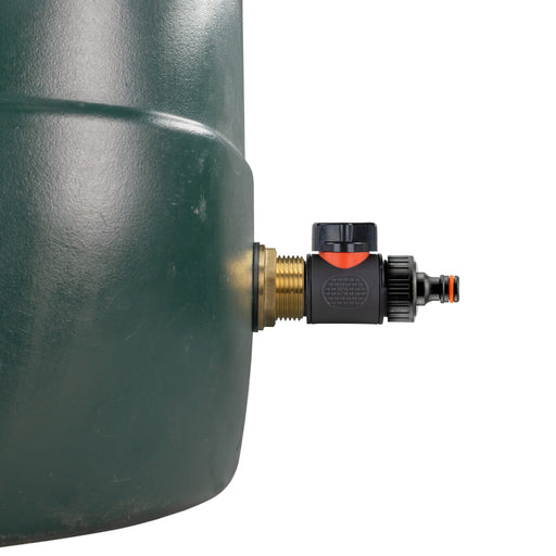 Water Butt Brass Kit 1" with In-Line Valve + Quick Connect - Home & Garden > Lawn & Garden > Watering & Irrigation Tech Hose & Fittings