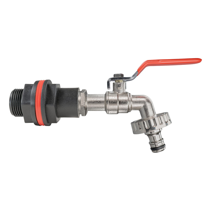 Water Butt Kit 3/4" with Quick Connect Lever Tap - Home & Garden > Lawn & Garden > Watering & Irrigation Tech Hose & Fittings