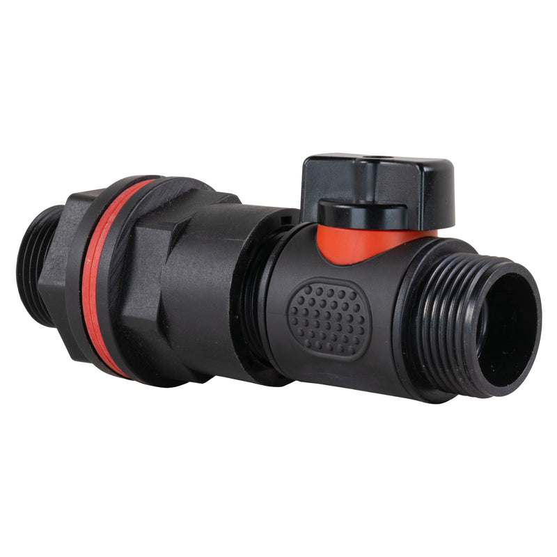 Water Butt Kit 3/4" with 3/4" BSP In-Line Valve and Drill Bit - Home & Garden > Lawn & Garden Tech Hose & Fittings