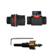 Water Butt Kit 3/4" with 3/4" BSP In-Line Valve and Drill Bit - Home & Garden > Lawn & Garden Tech Hose & Fittings