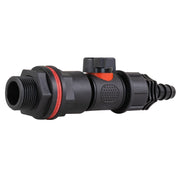 Water Butt Kit 3/4" with In-Line Valve + 1/2" Barb and Drill Bit - Home & Garden > Lawn & Garden Tech Hose & Fittings