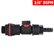 Water Butt Kit 3/4" with In-Line Valve + 1/2" Barb - Home & Garden > Lawn & Garden > Watering & Irrigation Tech Hose & Fittings