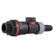 Water Butt Kit 3/4" with In-Line Valve + 3/4" Barb and Drill Bit - Home & Garden > Lawn & Garden Tech Hose & Fittings