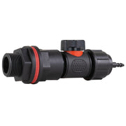 Water Butt Kit 3/4" with In-Line Valve + 4mm Micro Barb - Home & Garden > Lawn & Garden > Watering & Irrigation Tech Hose & Fittings