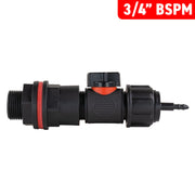 Water Butt Kit 3/4" with In-Line Valve + 4mm Micro Barb - Home & Garden > Lawn & Garden > Watering & Irrigation Tech Hose & Fittings