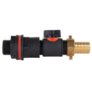 Water Butt Kit 3/4" with In-Line Valve + 19mm Brass Barb - Home & Garden > Lawn & Garden > Watering & Irrigation Tech Hose & Fittings