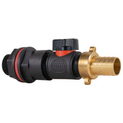 Water Butt Kit 3/4" with In-Line Valve + 19mm Brass Barb - Home & Garden > Lawn & Garden > Watering & Irrigation Tech Hose & Fittings