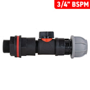 Water Butt Kit 3/4" with In-Line Valve + 25mm MDPE Joiner and Drill Bit - Home & Garden > Lawn & Garden Tech Hose & Fittings