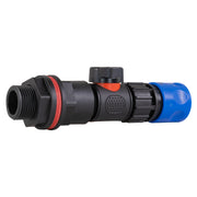 Water Butt Kit 3/4" with In-Line Valve + Female Quick Connector Blue - Hardware > Plumbing > Plumbing Fittings & Supports > Plumbing Valves Tech Hose & Fittings