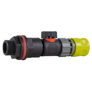 Water Butt Kit 3/4" with In-Line Valve + Female Quick Connector Lime - Hardware > Plumbing > Plumbing Fittings & Supports > Plumbing Valves Tech Hose & Fittings