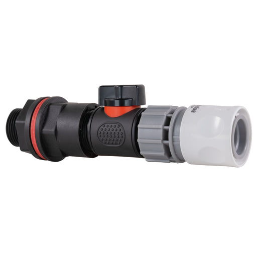 Water Butt Kit 3/4" with In-Line Valve + Female Quick Connector WL - Hardware > Plumbing > Plumbing Fittings & Supports > Plumbing Valves Tech Hose & Fittings