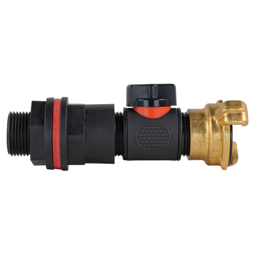 Water Butt Kit 3/4" with In-Line Valve + Geka - Home & Garden > Lawn & Garden > Watering & Irrigation Tech Hose & Fittings