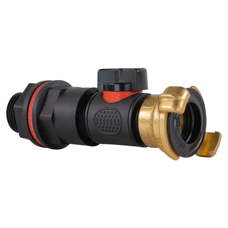 Water Butt Kit 3/4" with In-Line Valve + Geka - Home & Garden > Lawn & Garden > Watering & Irrigation Tech Hose & Fittings