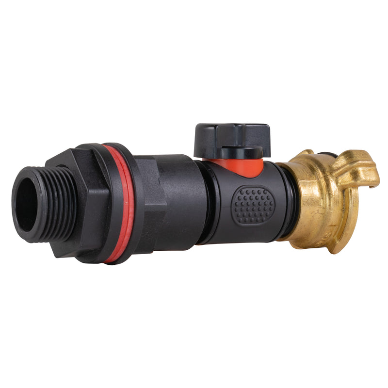 Water Butt Kit 3/4" with In-Line Valve + Geka - Home & Garden > Lawn & Garden > Watering & Irrigation Tech Hose & Fittings