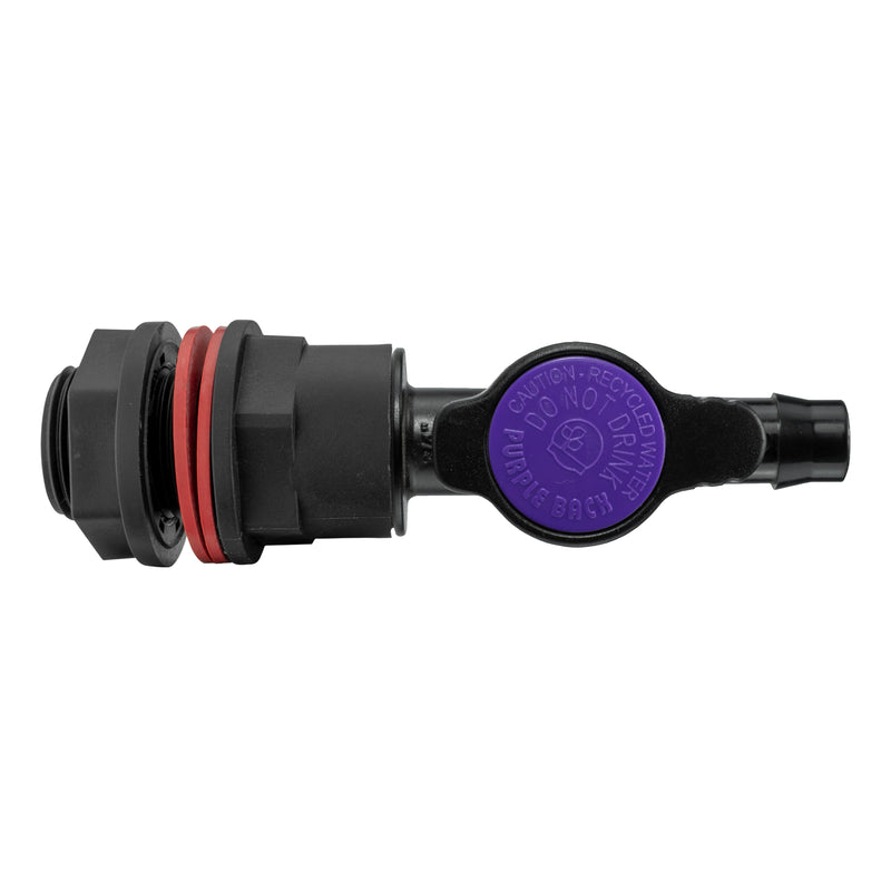 Water Butt Kit 3/4" with 13mm Barb Irrigation Valve and Drill Bit - Home & Garden > Lawn & Garden Tech Hose & Fittings