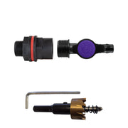 Water Butt Kit 3/4" with 13mm Barb Irrigation Valve and Drill Bit - Home & Garden > Lawn & Garden Tech Hose & Fittings