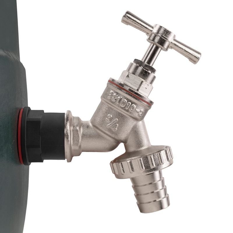 Water Butt Kit 3/4" with Nickel Plated Barbed Tap and Drill Bit - Home & Garden > Lawn & Garden Tech Hose & Fittings