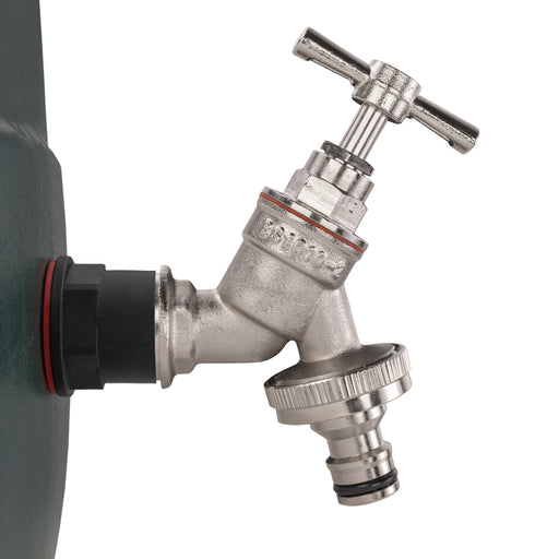 Water Butt Kit 3/4" with Nickel Plated Quick Connect Tap - Hardware > Plumbing > Plumbing Fittings & Supports > Plumbing Valves Tech Hose & Fittings