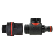 Water Butt Kit 3/4" with In-Line Quick Connector Valve and Drill Bit - Home & Garden > Lawn & Garden Tech Hose & Fittings