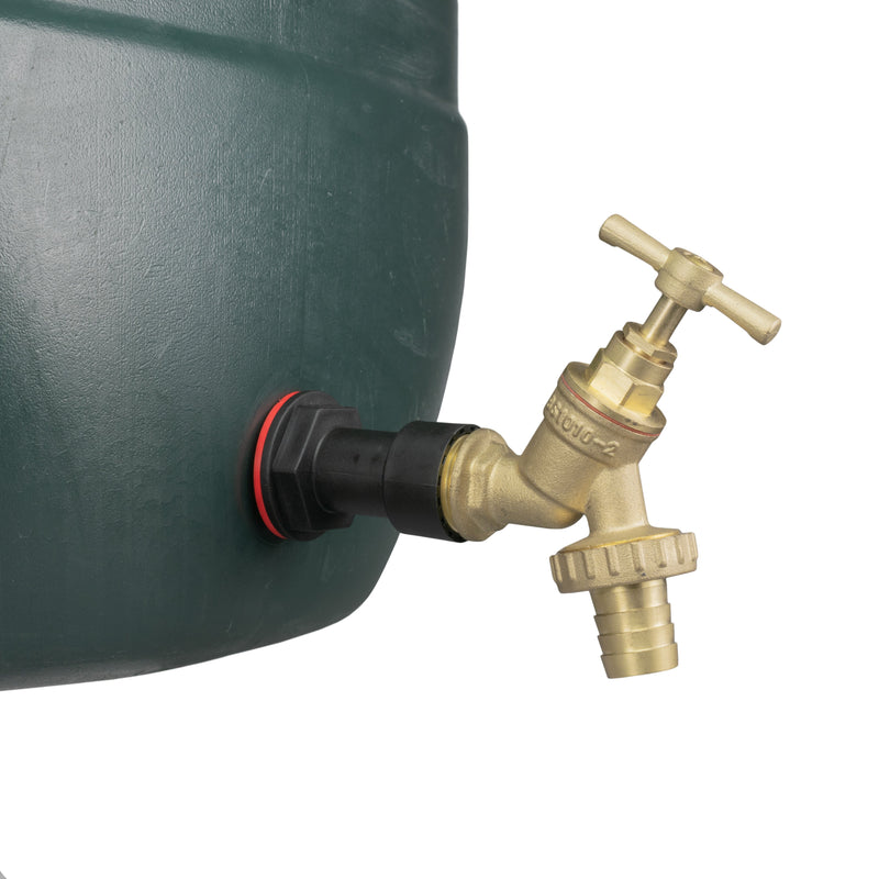Water Butt Extension Kit 1/2" with Brass Barbed Tap and Drill Bit - Home & Garden > Lawn & Garden Tech Hose & Fittings