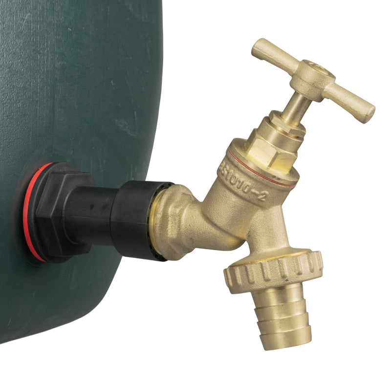 Water Butt Extension Kit 1/2" with Brass Barbed Tap and Drill Bit - Home & Garden > Lawn & Garden Tech Hose & Fittings
