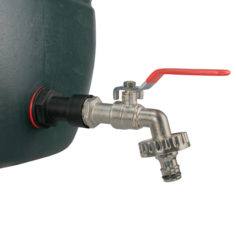 Water Butt Extension Kit 1/2" with Quick Connect Lever Tap and Drill Bit - Home & Garden > Lawn & Garden Tech Hose & Fittings