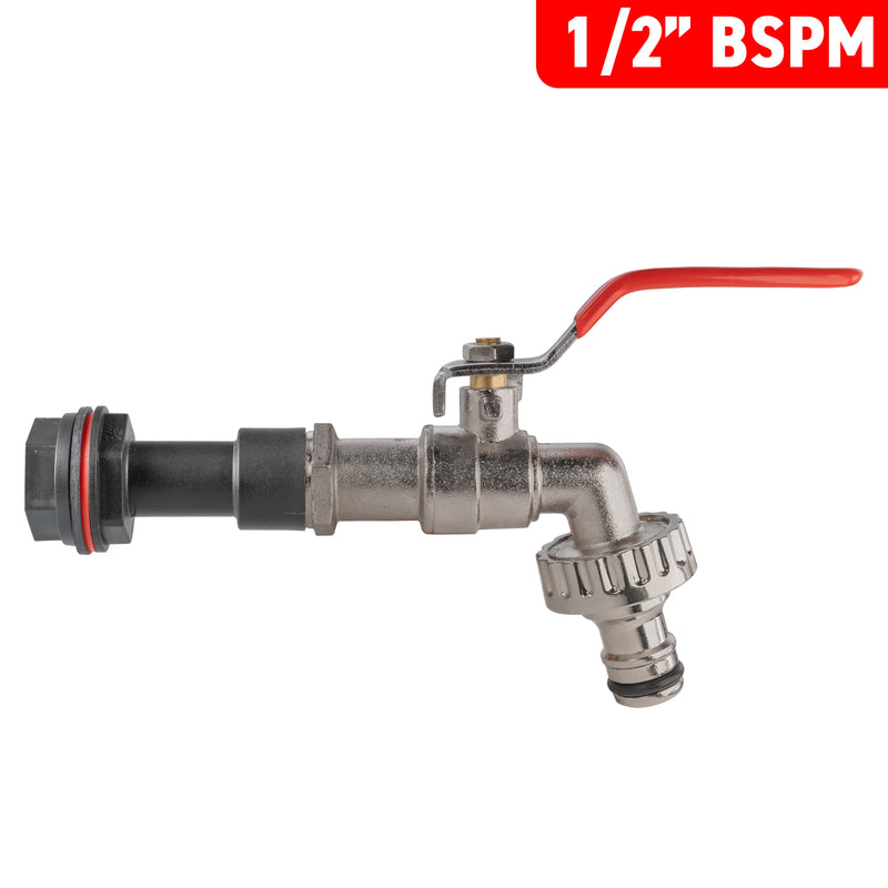 Water Butt Extension Kit 1/2" with Quick Connect Lever Tap - Home & Garden > Lawn & Garden > Watering & Irrigation Tech Hose & Fittings
