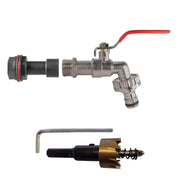 Water Butt Extension Kit 1/2" with Quick Connect Lever Tap and Drill Bit - Home & Garden > Lawn & Garden Tech Hose & Fittings