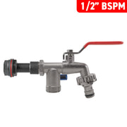 Water Butt Extension Kit 1/2" with Double Tap - Home & Garden > Lawn & Garden > Watering & Irrigation Tech Hose & Fittings