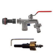 Water Butt Extension Kit 1/2" with Double Tap and Drill Bit - Home & Garden > Lawn & Garden Tech Hose & Fittings