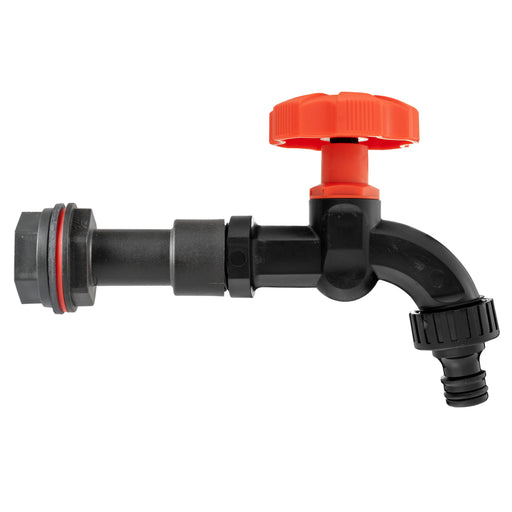 Water Butt Extension Kit 1/2" with Black Dial Tap - Home & Garden > Lawn & Garden > Watering & Irrigation Tech Hose & Fittings