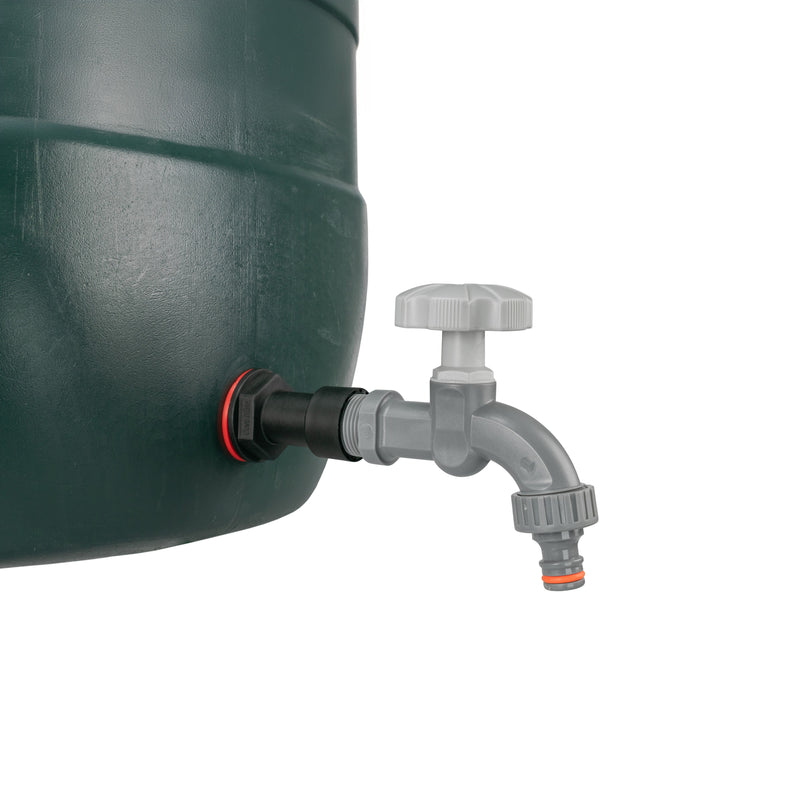 Water Butt Extension Kit 1/2" with Grey Dial Tap and Drill Bit - Home & Garden > Lawn & Garden Tech Hose & Fittings