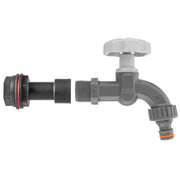 Water Butt Extension Kit 1/2" with Grey Dial Tap - Home & Garden > Lawn & Garden > Watering & Irrigation Tech Hose & Fittings