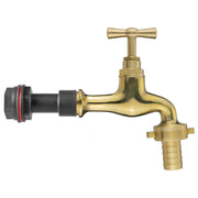 Water Butt Extension Kit 1/2" with 19mm Barbed Polished Brass Tap - Home & Garden > Lawn & Garden > Watering & Irrigation Tech Hose & Fittings