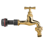 Water Butt Extension Kit 1/2" with Quick Connect Polished Brass Tap and Drill Bit - Home & Garden > Lawn & Garden Tech Hose & Fittings