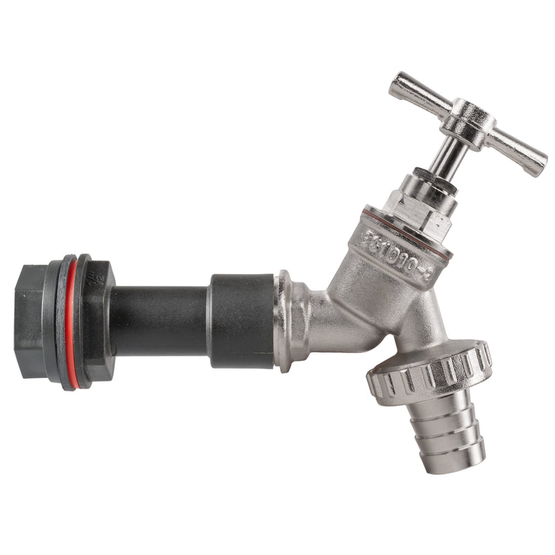 Water Butt Extension Kit 1/2" with Nickel Plated Barbed Tap - Home & Garden > Lawn & Garden > Watering & Irrigation Tech Hose & Fittings