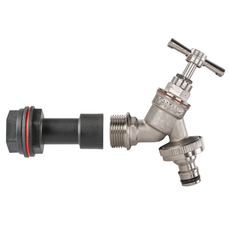 Water Butt Extension Kit 1/2" with Nickel Plated Quick Connect Tap - Home & Garden > Lawn & Garden > Watering & Irrigation Tech Hose & Fittings