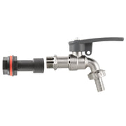 Water Butt Extension Kit 1/2" with Lever Tap Hose Barb and Side Lock - Garden watering