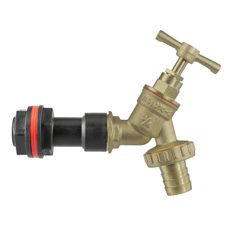 Water Butt Extension Kit 3/4" with Brass Barbed Tap - Home & Garden > Lawn & Garden > Watering & Irrigation Tech Hose & Fittings