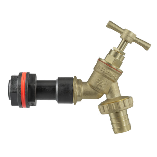 Water Butt Extension Kit 3/4" with Brass Barbed Tap and Drill Bit - Home & Garden > Lawn & Garden Tech Hose & Fittings