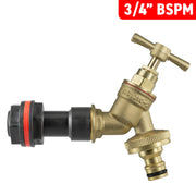 Water Butt Extension Kit 3/4" with Brass Quick Connect Tap - Home & Garden > Lawn & Garden > Watering & Irrigation Tech Hose & Fittings