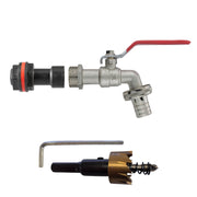Water Butt Extension Kit 3/4" with Barbed Lever Tap and Drill Bit - Home & Garden > Lawn & Garden Tech Hose & Fittings