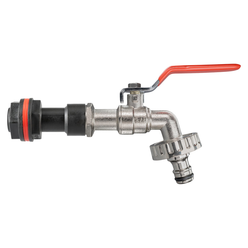 Water Butt Extension Kit 3/4" with Quick Connect Lever Tap and Drill Bit - Home & Garden > Lawn & Garden Tech Hose & Fittings