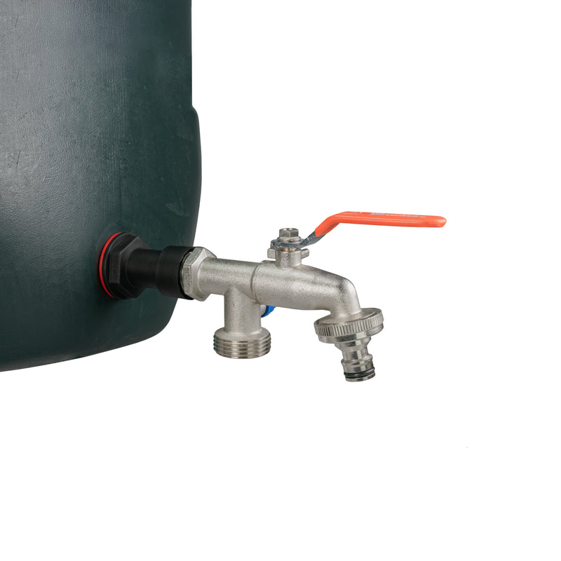 Water Butt Extension Kit 3/4" with Double Tap and Drill Bit - Home & Garden > Lawn & Garden Tech Hose & Fittings