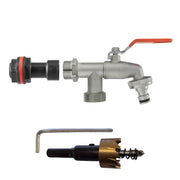 Water Butt Extension Kit 3/4" with Double Tap and Drill Bit - Home & Garden > Lawn & Garden Tech Hose & Fittings