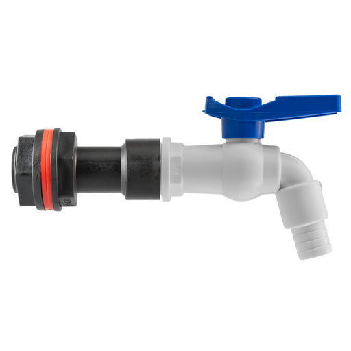 Water Butt Extension Kit 3/4" with White PVC Tap and Drill Bit - Home & Garden > Lawn & Garden Tech Hose & Fittings