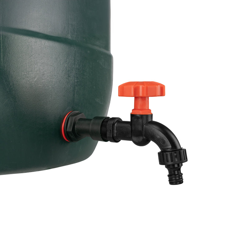 Water Butt Extension Kit 3/4" with Black Dial Tap and Drill Bit - Home & Garden > Lawn & Garden Tech Hose & Fittings