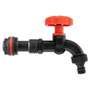 Water Butt Extension Kit 3/4" with Black Dial Tap and Drill Bit - Home & Garden > Lawn & Garden Tech Hose & Fittings