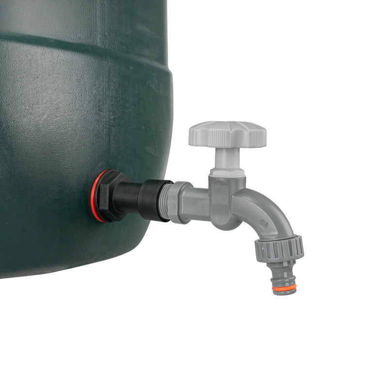 Water Butt Extension Kit 3/4" with Grey Dial Tap and Drill Bit - Home & Garden > Lawn & Garden Tech Hose & Fittings